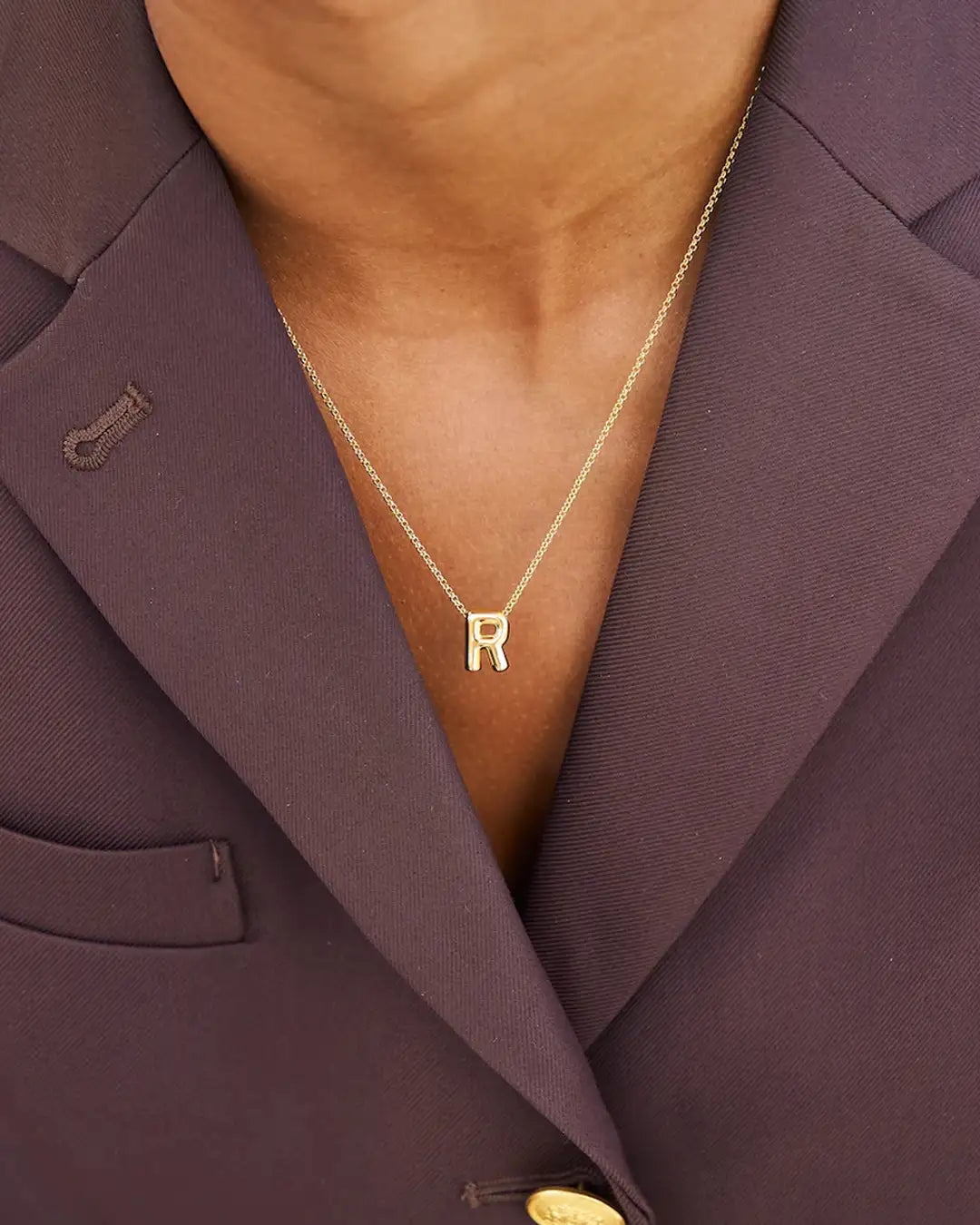 Bubble bokstavsmykke